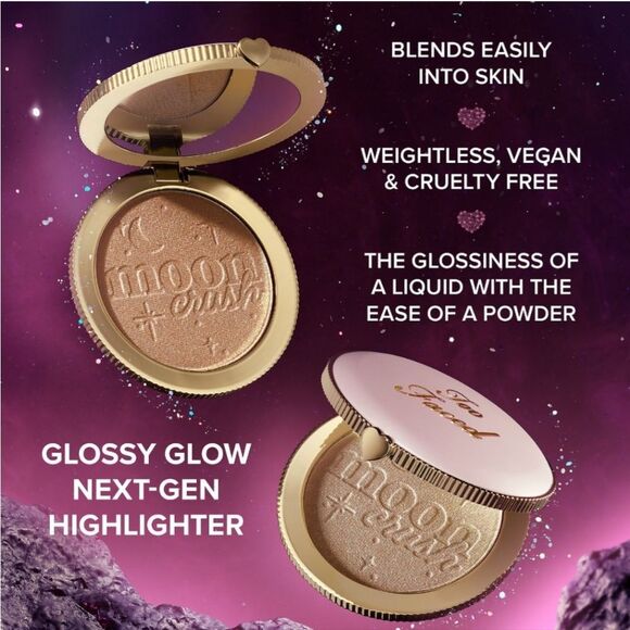 Too Faced Moon Crush Out of This World Highlighter Shooting Star New with Box - Picture 8 of 12